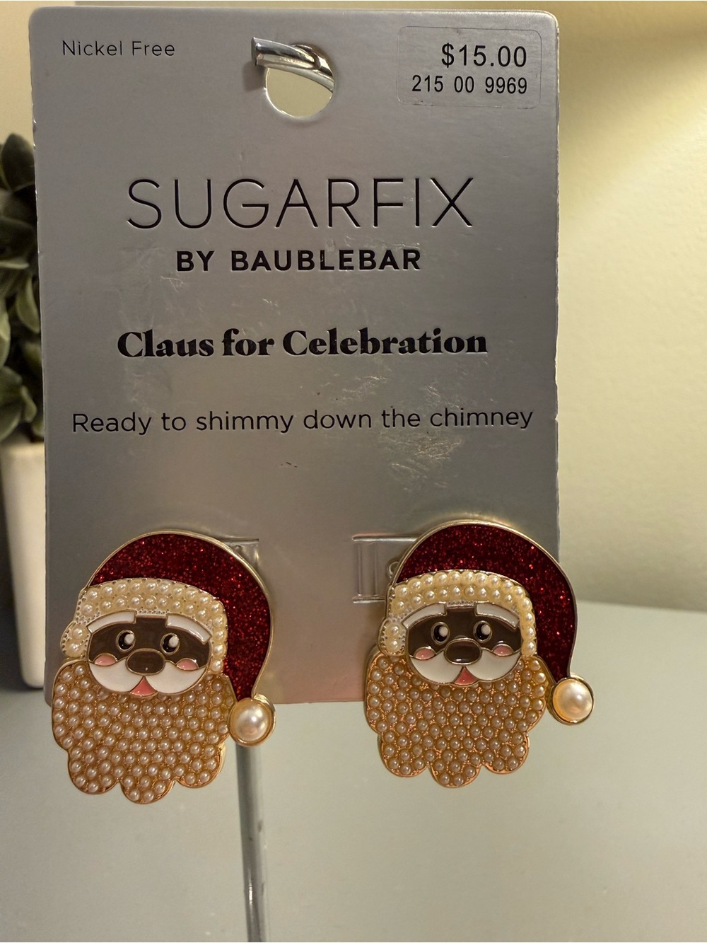 3/$25 New Sugarfix by Baublebar Claus for Celebration Earrings